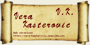 Vera Kašterović vizit kartica